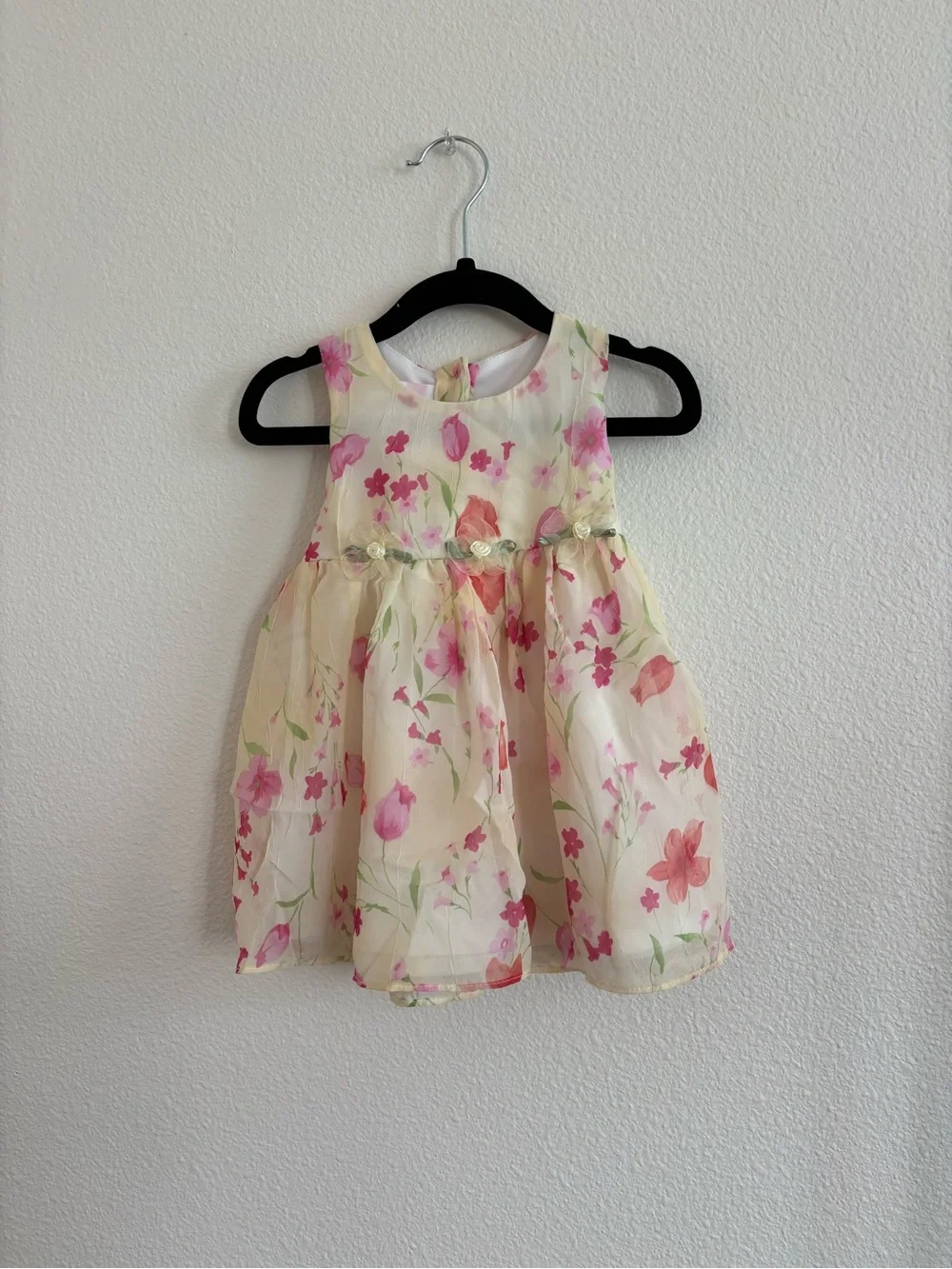 vintage sleeveless floral dress size 12 months